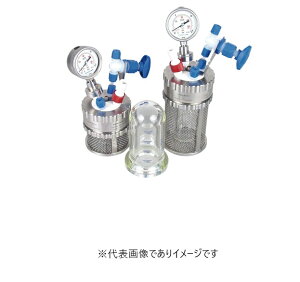 (直送)耐圧耐酸性ガラス反応容器 ミニクレーブPTFEカバー300ml