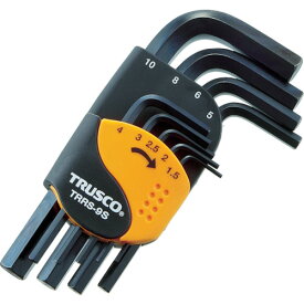 TRUSCO 366-9360 TRRS-9S 六角棒レンチセット ショートタイプ 9本組 3669360