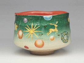 吉村楽入　2021年初春作品　楽入印クリスマス飾り図　茶碗