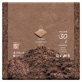 培養土 土ブロック 5L 復元ディスク プロトリーフ 肥料入 培養土 ココヤシ 培養土 超圧縮培養土 バークチップ 園芸用土 速効性化成肥料 土