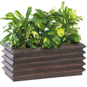 大型プランター アゼクラプランター 95型 ダークブラウン 大和プラスチック 大型 プランター 大型 深型 プランター 長方形 深型プランター プランター おしゃれ