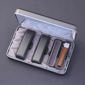 印鑑 セット 3本/実印 銀行印 認印 セット/高級エレガントケースx3個付+印鑑箱x1個付/印鑑セット-L/彩樺/16.5mm13.5mm12mm/印鑑10年保証付/印鑑プレビュー無料/印影デザイナーの美しい印影の手仕