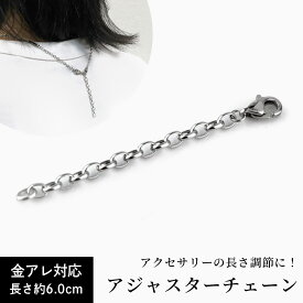 【単品】サージカルステンレス アジャスター ネックレスやブレスレットやアンクレットなどの長さ調節が自在にできるステンレス・アジャスター登場！ジュエリー 通販 ギフト 絆 jbcj [M便 1/20]
