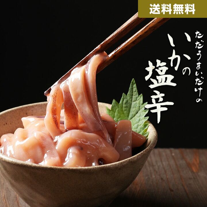 楽天市場 ただうまいだけの塩辛 500g 送料無料 長崎 国産 イカ使用 肉厚 お酒 アテ 肴 塩辛 壱岐 冷凍 買い回り 買いまわり ポイント消化 観光地応援 バーベキュー キャンプ プレゼント 実用的 H50h 敬老の日 干物と麦焼酎 玄海屋