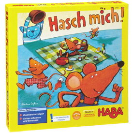 ハバ社 HABA キャッチ・ミー スピードゲーム テーブルゲーム HA2400 ボードゲーム 知育玩具 ドイツ 木のおもちゃ 玩具 カップ ネコ ネズミ サイコロ 4歳から 楽天