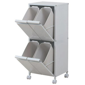 【クーポン配布中】 スチール製ダストボックス 9リットルタイプ 4分別 ゴミ箱 ダストボックス スリム 分別 キッチン スチール 日本製 【送料無料】 楽天