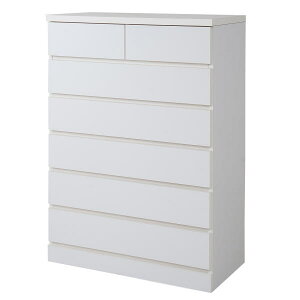 【クーポン配布中】 ホワイトチェスト ハイタイプ 【送料無料】 衣類収納 タンス 箪笥 たんす 引き出し 木製 リビング 子供部屋 楽天