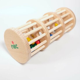 ドラム玉落とし 木のおもちゃ NIC ニック カラフル木玉 木製 玩具 ベビー 赤ちゃん 知育玩具 出産祝 誕生日 お誕生日プレゼント 赤ちゃん 送料無料 楽天