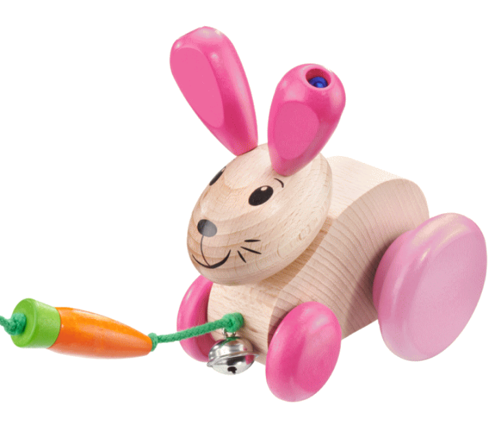 プルトーイ・うさぎ セレクタ社 プルトイ 木のおもちゃ Selecta ドイツ 誕生日プレゼント ベビーグッズ 木製玩具 ギフト 子供用 玩具  出産祝い ウサギ 楽天 SE62023 | いーいんてりあ 暮らしとおもちゃ