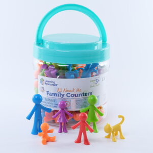 カラフルファミリー LR3372 72pcs(バケツ入) おままごと カラフルなたくさんのお人形 知育玩具 Family Counters 色分け遊び 楽天