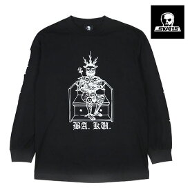 SKULL SKATES スカルスケーツ ロンTEE BA.KU 長袖 Tシャツ