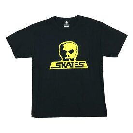 SKULL SKATES スカルスケーツ Tシャツ BURBS Black x Yellow 半袖 Tシャツ 黒 スカルスケーツ