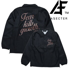 アフェクター AFFECTER コーチジャケット KILL GROWTH JKT BLACK ウィンドブレーカー 黒