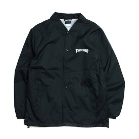 THRASHER コーチジャケット スケート スケートブランド スケボー MAG 黒 （スラッシャー）