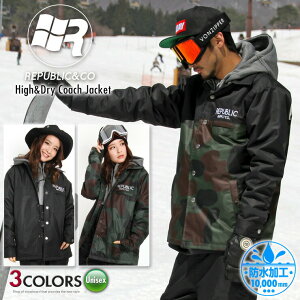 REPUBLIC pubN HIGH&DRY COARCH JACKET R[`WPbg 19-20 2020 Xm[{[hEFA Xm[EFAyXm[^Ez