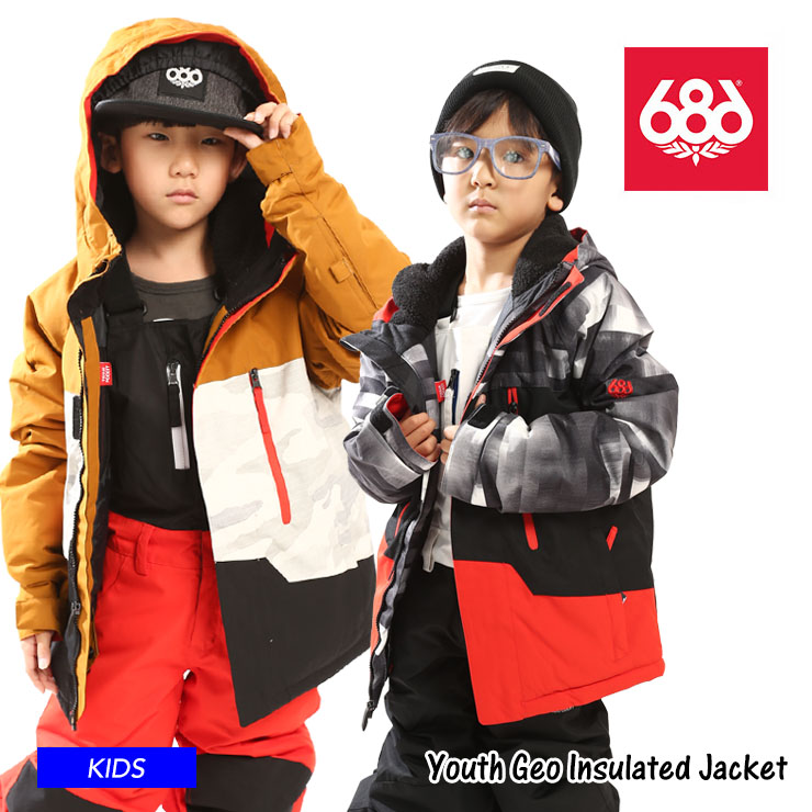 楽天市場】21-22 686 シックスエイトシックス Youth Geo Insulated Jacket ジャケット スノーボード スノーウェア【 JSBCスノータウン】 : JSBCスノータウン