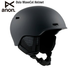 正規品 23-24 anon アノン Oslo WaveCel Helmet オスロ ウェーブセル ヘルメット カラー： Black スノーボード スキー 【JSBCスノータウン】