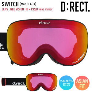 D:RECT fBNg Xm[{[h S[O SWITCH J[FMat BLACK YFNEOVISON HD RED Revo mirror  yJSBCXm[^Ez