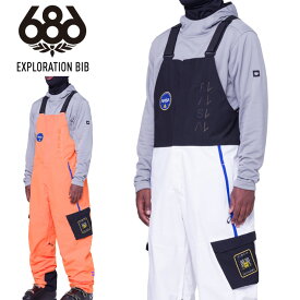 23-24 686 シックスエイトシックス Exploration Bib スノーボードパンツ エクスプラレイション ビブパンツ スノーボード スキー ウェア NASA ナサ 【楽天スノータウン 】