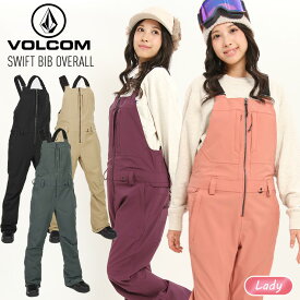 【30日まで使える最大2500円引きクーポン】23-24 VOLCOM ボルコム SWIFT BIB OVERALL オーバーオール スノボー スノーボード スキー ウェア レディース 2024 【JSBCスノータウン】