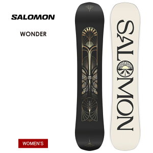 【無料ワックスサービス有】24-25 2025 SALOMON サロモン WONDER ワンダー カービング フリーライド スノーボード 板 レディース ウーメンズ