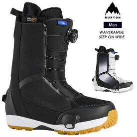 【SS期間中エントリーでP+9倍＆P+1倍＆最大2500円オフクーポン】25-26 2026 BURTON バートン Men's Waverange Step On Wide ウェーブレンジ ステップオンワイド スノーボード ブーツ メンズ