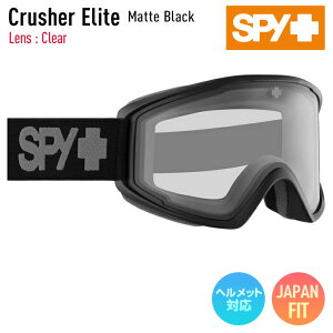 y\z2026 SPY XpC NbV[G[g CRUSHER ELITE mMatte Blackn Y : Clear XL[ Xm[{[h S[O