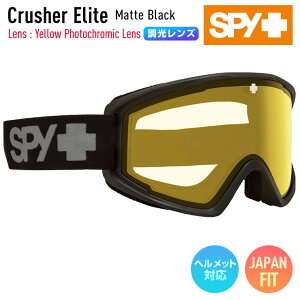 y\z2026 SPY XpC NbV[G[g CRUSHER ELITE mMatte Blackn Y : Yellow Photochromic Lens XL[ Xm[{[h S[O