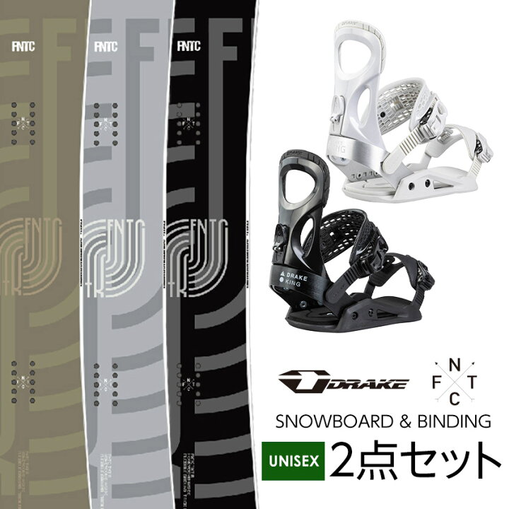 楽天市場】取付無料 FNTC TNT R スノーボード ＆ DRAKE ドレイク KING 