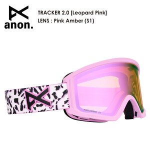 �����\�� 26-27 2027 anon �A�m�� Tracker 2.0 Goggles + MFI Face Mask [Leopard Pink] Pink Amber �g���b�J�[ �S�[�O��