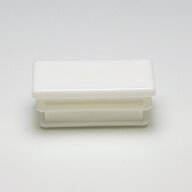 パイプキャップ 樹脂キャップ エンドキャップ 不等辺角パイプ 60x30mm角 厚み1.2〜1.6mm用 樹脂 白 ホワ…