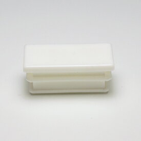 パイプキャップ 樹脂キャップ エンドキャップ 不等辺角パイプ 25x12mm角 厚み1.2～1.6mm用 樹脂 白 ホワイト 打ち込み用