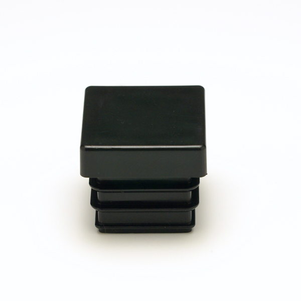 パイプキャップ 樹脂キャップ  エンドキャップ 角パイプ 15mm角 厚み1.2〜1.6mm用 樹脂 黒 ブラック 打ち込み用 
