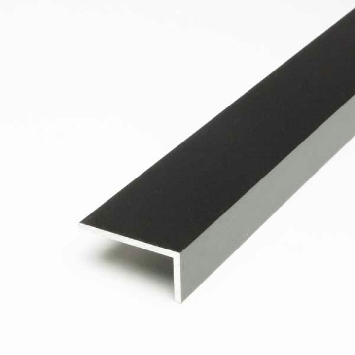 楽天市場】アルミアングル 不等辺 コーナー材 1.2x6x15x4000mm 黒 