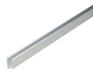 アルミチャンネル チャンネル材 1.2x10（内寸7.6）x15x4000mm アルマイトシルバー コの字 C型 コ型 アル…