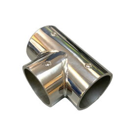 パイプジョイント 継手 チーズ 32mm用 SUS304 鏡面仕上 止めネジ付