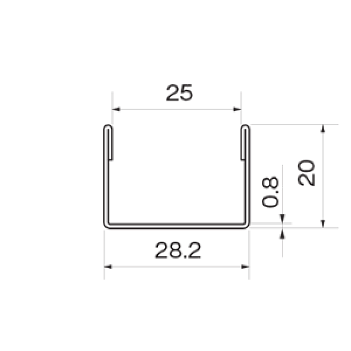 楽天市場】ステンレス硝子用笠木チャンネル 25mm用x3000mm ヘアライン