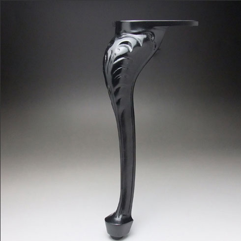 テーブル脚 猫脚 DSC-1 H665mm 黒半艶塗装 | オンラインショップ e-金物