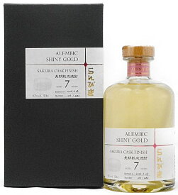 らんびき Shiny Gold Sakura Cask Finish 42%　500ml 【函入】