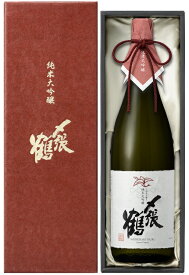 〆張鶴 純米大吟醸 RED LABEL（レッドラベル）1．8L【2024年3月】 [函付]