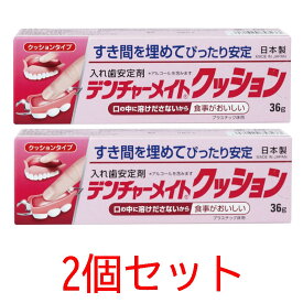 【ネコポス配送・送料無料】デンチャーメイト クッション 36g【2個セット】【共和】