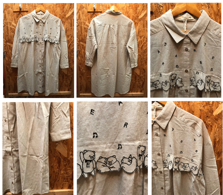 楽天市場 クマさん刺繍シャツワンピース シャツワンピースクマ刺繍 アニマルシャツワンピ クマワンピース ねこブラウス ねこシャツワンピース アニマル シャツ アニマルブラウス ネコシャツ クマシャツ うさぎシャツ パンダシャツ ねこブラウス King Biscuit Time 楽天市場 クマさん刺繍シャツワンピース シャツワンピースクマ刺繍 アニマルシャツワンピ クマワンピース ねこブラウス ねこシャツワンピース アニマル シャツ アニマルブラウス ネコシャツ クマシャツ うさぎシャツ パンダシャツ ねこブラウス King Biscuit Time