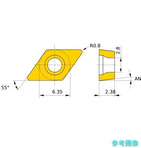 �O�H DCMT070208-MV(MP7135) �X�e�����X�|������H�p�R�[�e�b�h���d�ގ�MC_MP7100�V���[�Y MP7135 �y10�z