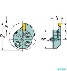 (SANDVIK) 570-40R151.21-32-50 �R���^�[��SL T-Max Q-�J�b�g�p�J�b�e�B���O�w�b�h(420) �y1�z