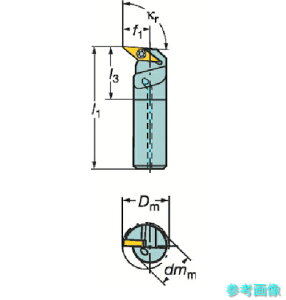 (SANDVIK) A16R-SVUCR 11-E �R���^�[��107 �|�W�`�b�v�p�{�[�����O�o�C�g(480) �y1�{�z