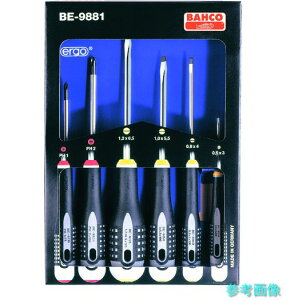BAHCO BE-9881 �O���b�v�h���C�o�[ �G���S�h���C�o�[�Z�b�g �n��}�O�l�b�g���� 6�{�Z�b�g �y1S(6�{)�z