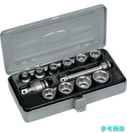 TONE NV3102 インパクト用ソケットセット(メタルトレー付) 12pcs 差込角9.5mm 【1S】