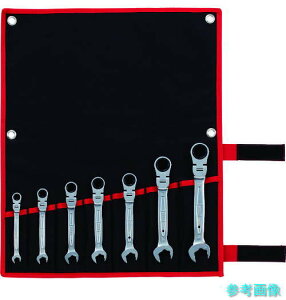 TONE RMFQ700 コンビネーションラチェットレンチ 首振クイックラチェットめがねレンチセット 7点セット 【1S】