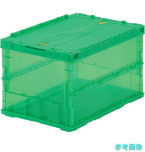TRUSCO TSK-C50B �I���R�� ���^�܂肽���݃R���e�i �X�P���R�� 50L ���b�N�t�^�t �����O���[�� ��