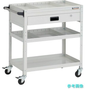 TRUSCO RBW-873S2VH W �c�[�����S�� ���r�b�g���S�� 700X450XH810 3�i 1�i���o�t �d�ؔ�2�i�t �n���h���t �S���ԗ� �z���C�g